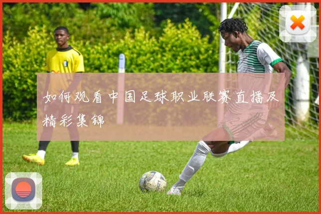 如何观看中国足球职业联赛直播及精彩集锦