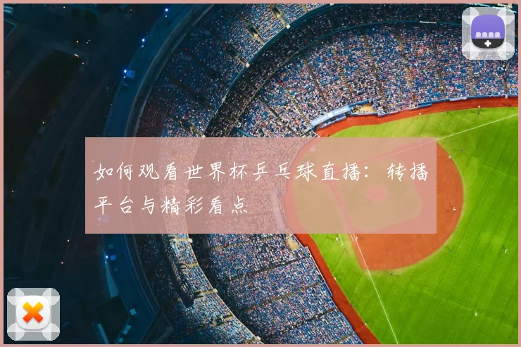 如何观看世界杯乒乓球直播：转播平台与精彩看点